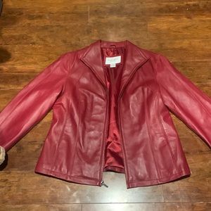 Red Nine West Leather Jacket.